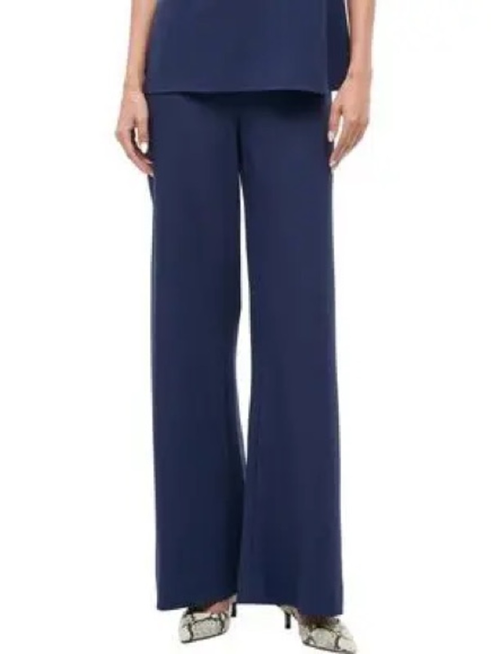 $1,295 St John blue wide leg trousers sz 12